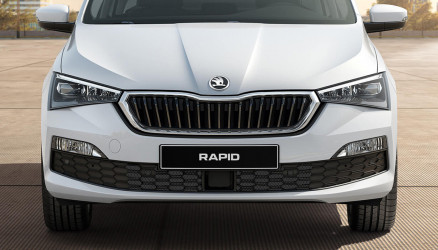 Защита радиатора Skoda Rapid -II (NG) 2020 (комплект)
