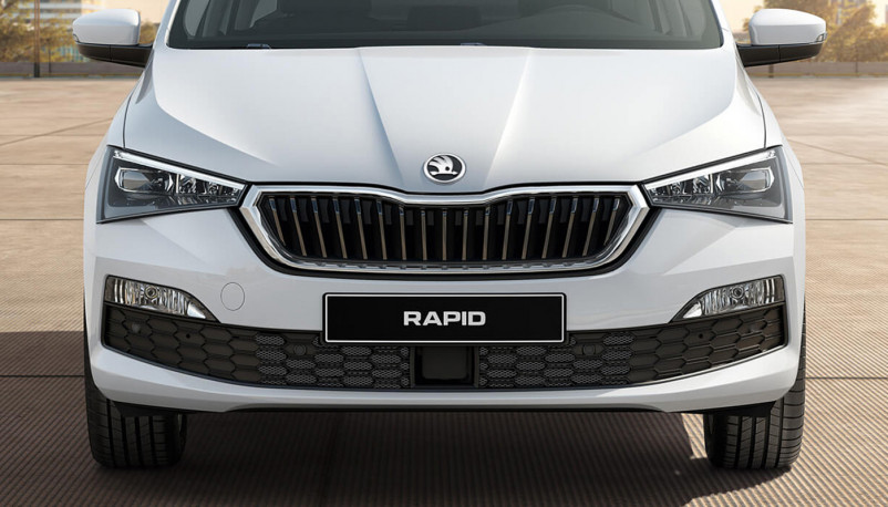 Защита радиатора Skoda Rapid -II (NG) 2020 (комплект)